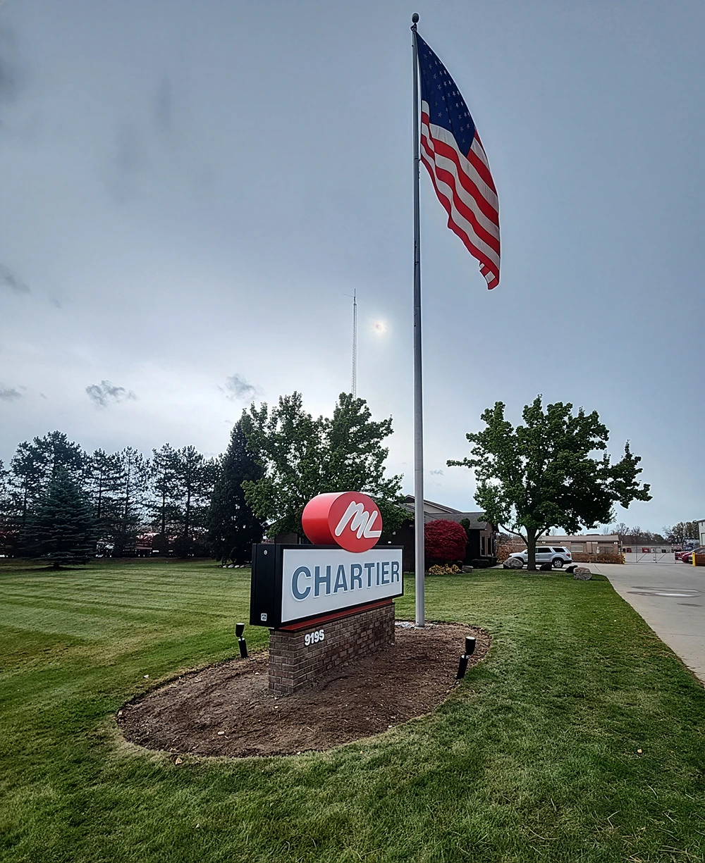 ML Chartier – Monument Replacement after accident – China Twp