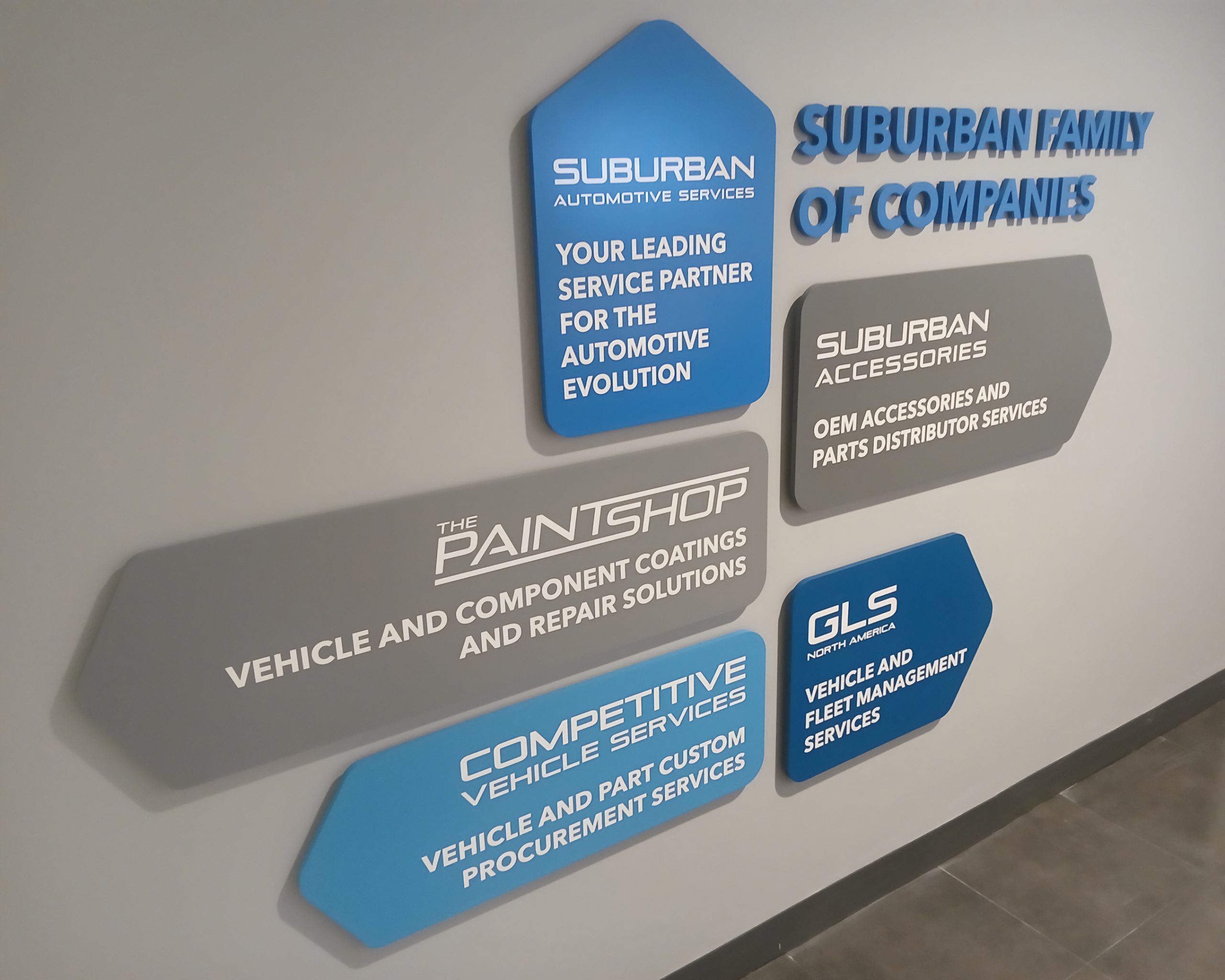 Suburban Automotive – Interior Signage (1)