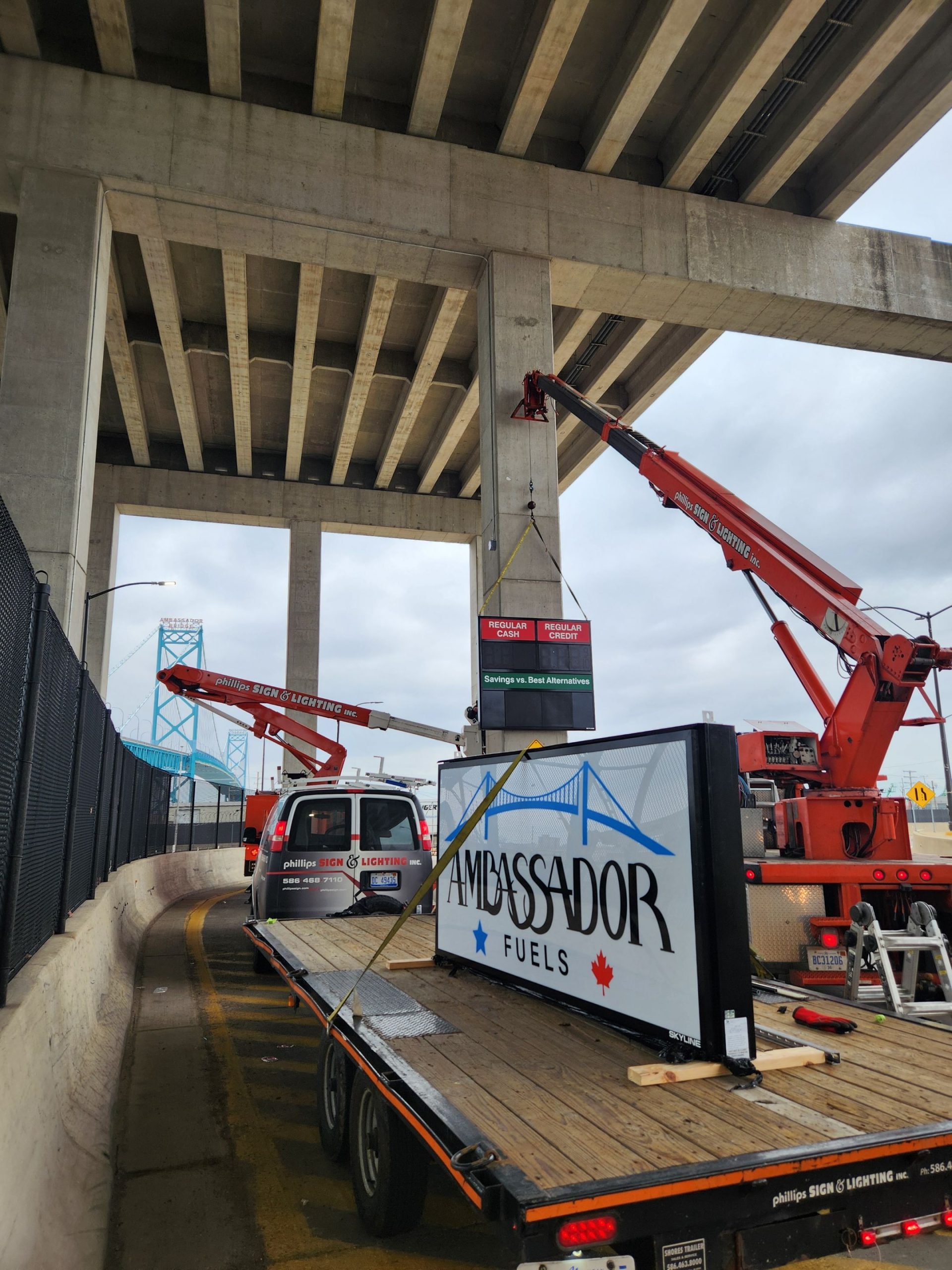 Ambassador Bridge Gas Price Changer Ambassador Bridge Gas Price Changer